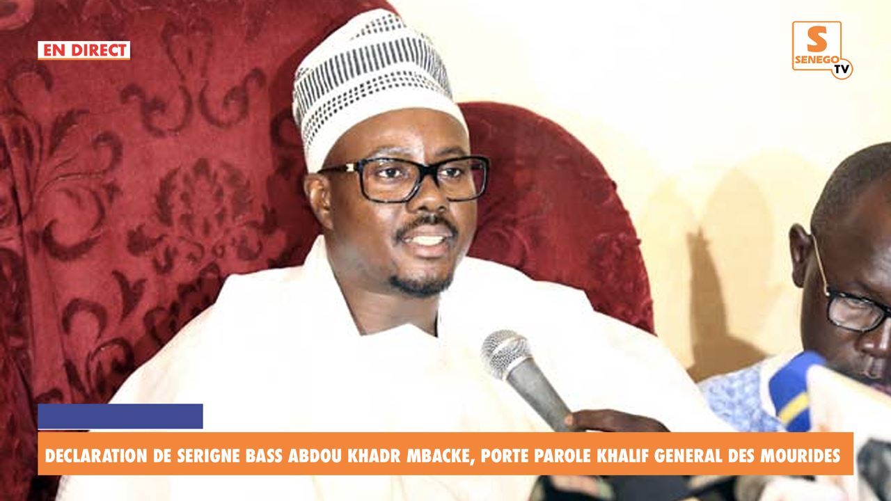 Revivez la déclaration de Serigne Bass Abdou Khadre Mbacke à Massalikoul Jinane(Senego TV)