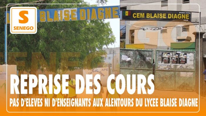 Reprise des cours : Pas d’élèves ni d’enseignants aux alentours du lycée Blaise Diagne (Senego TV)