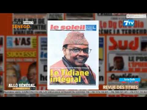 Revue de Presse 7tv en français du Vendredi 26 juin 2020 (Vidéo)