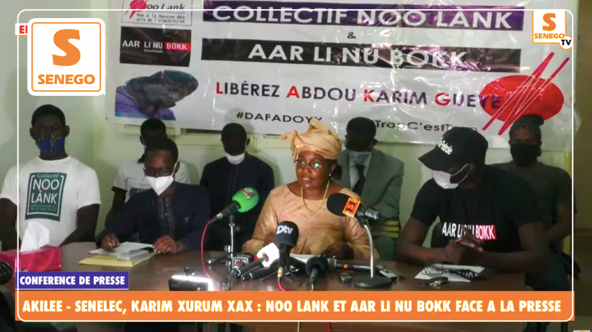 Sénélec/Akilee et Karim Xrum Xax : Ñoo Lank et Aar Liñu Bokk face à la presse. Revivez notre direct