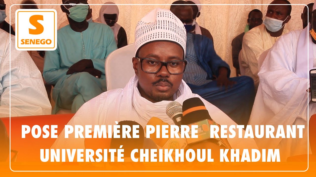 Pose de la  premiere pierre du restaurant Cheikhou Khadim à l’Université de Touba