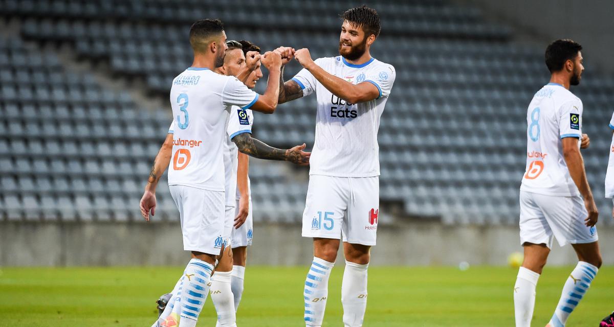 Sans briller, l’OM domine Nîmes des Moussa Koné