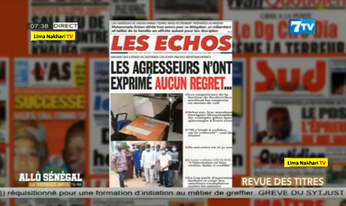Revue de Presse 7Tv en français du Mercredi 05 Août 2020 (Vidéo)