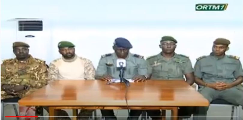 Coup d’Etat au Mali : La déclaration du Comité national pour le Salut du peuple (Vidéo)