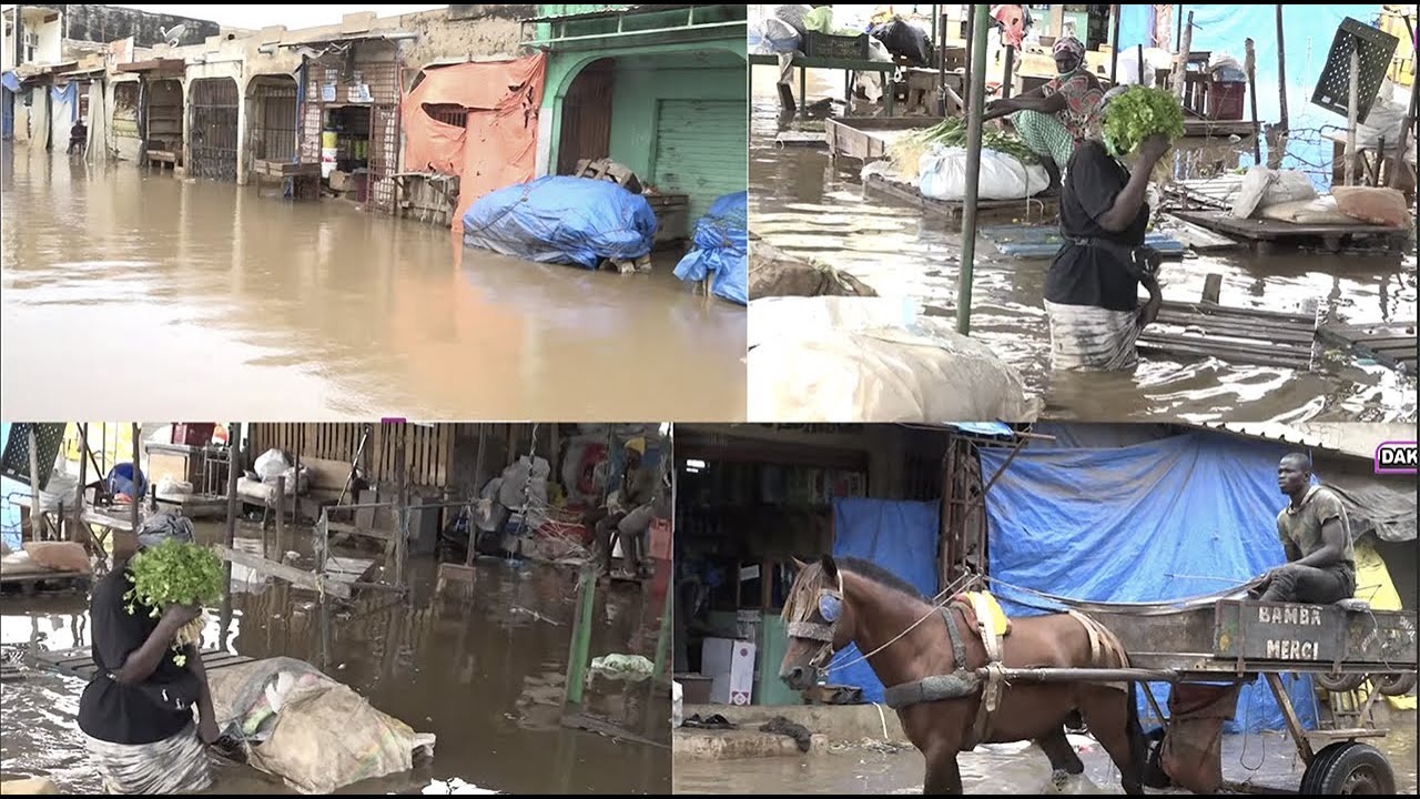Hivernage : Le marché de Thiaroye se transforme en piscine (vidéo)