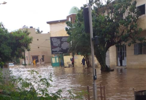 Point E, à quelques jets du plus grand canal de Dakar, on patauge dans l’eau après les pluies