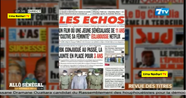 Revue de Presse 7Tv du Lundi 24 Août 2020 (Vidéo)