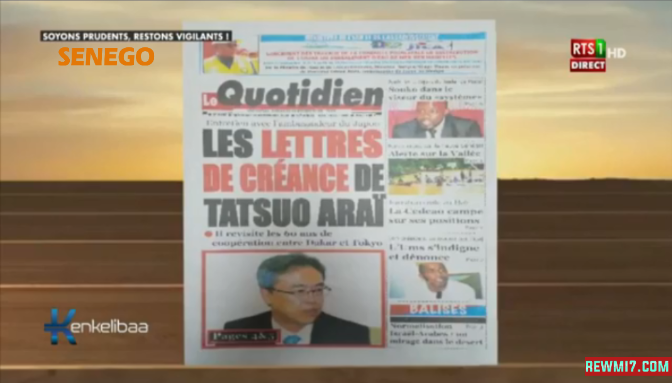 Revue de Presse Rts1 du Mercredi 16 Septembre 2020 (Vidéo)