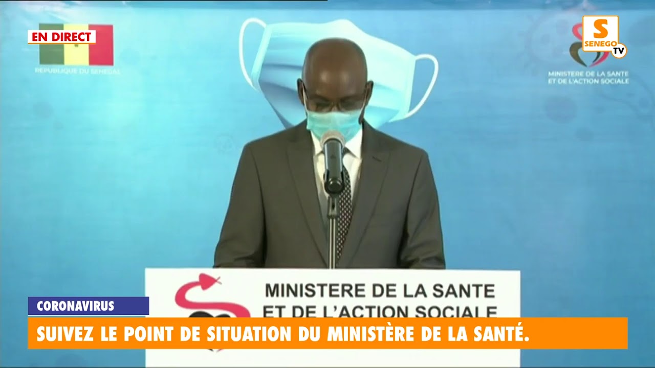 Covid-19 : Le Sénégal enregistre 1 décès et 39 nouvelles infections en 24 heures (Senego Tv)