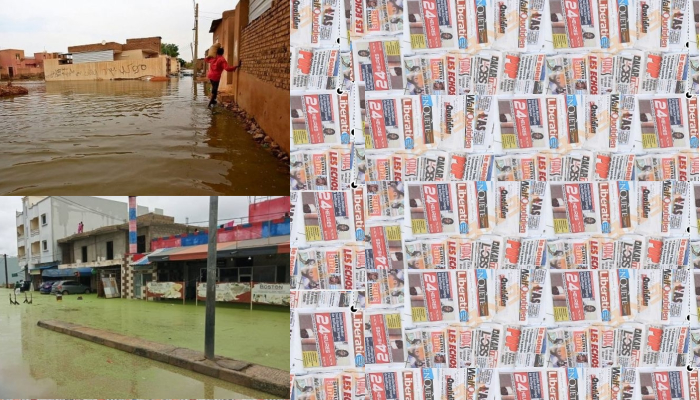 Revue Presse : La Une des quotidiens toujours dans l’eau