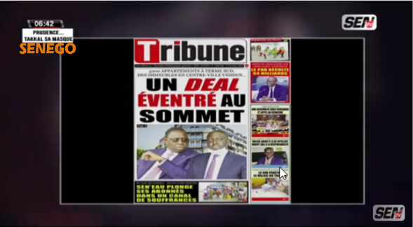 Revue de Presse Sen Tv en français du Mardi 13 Octobre 2020