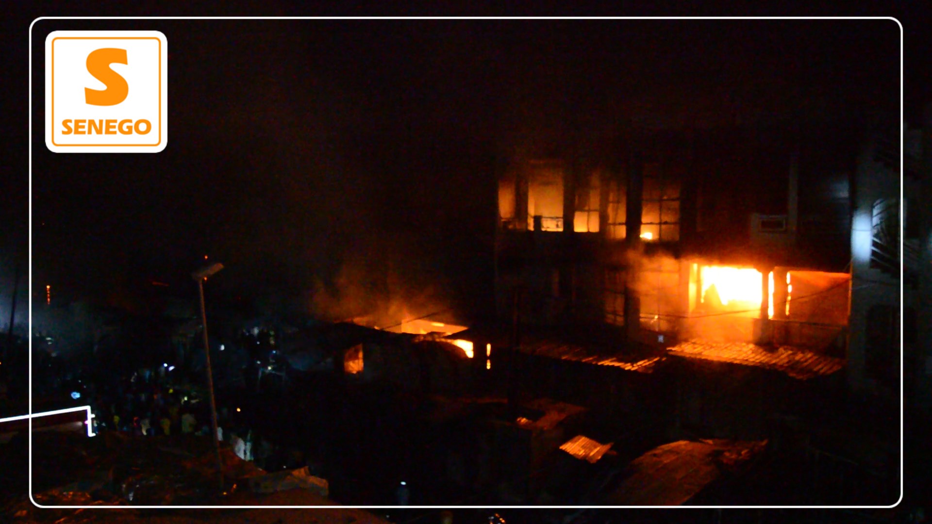 Touba : Un violent incendie fait d’énormes dégâts au marché Ocass (Senego tv)