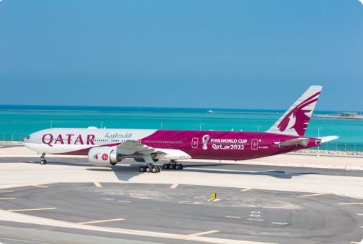 Qatar 2022 : Un avion aux couleurs de la Coupe du monde