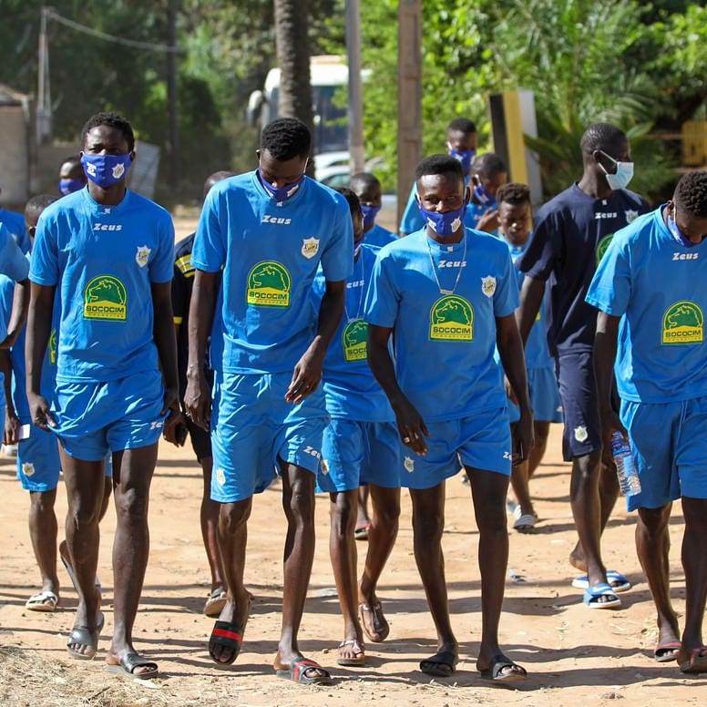 Ligue africaine des Champions: Les joueurs de Teungeuth FC en promenade à Banjul avant leur match