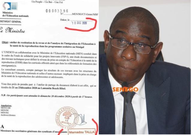 Sexualité dans l’enseignement scolaire : Le grand mensonge du ministre de l’Education