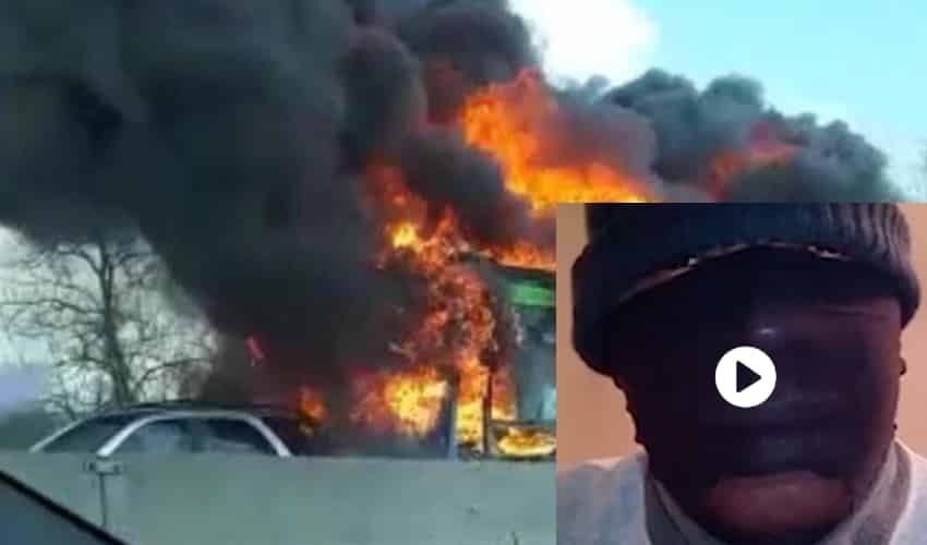 Italie – La vidéo incendiaire du Sénégalais qui a mis le feu au bus des enfants, publiée