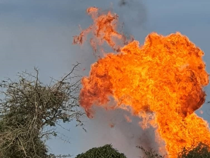 Ngadiaga : le puits de gaz brûle toujours