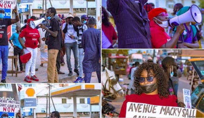 Avenue de Gaulle au nom de Macky : Marche des activistes pour dire non à Mansour Faye(photos)