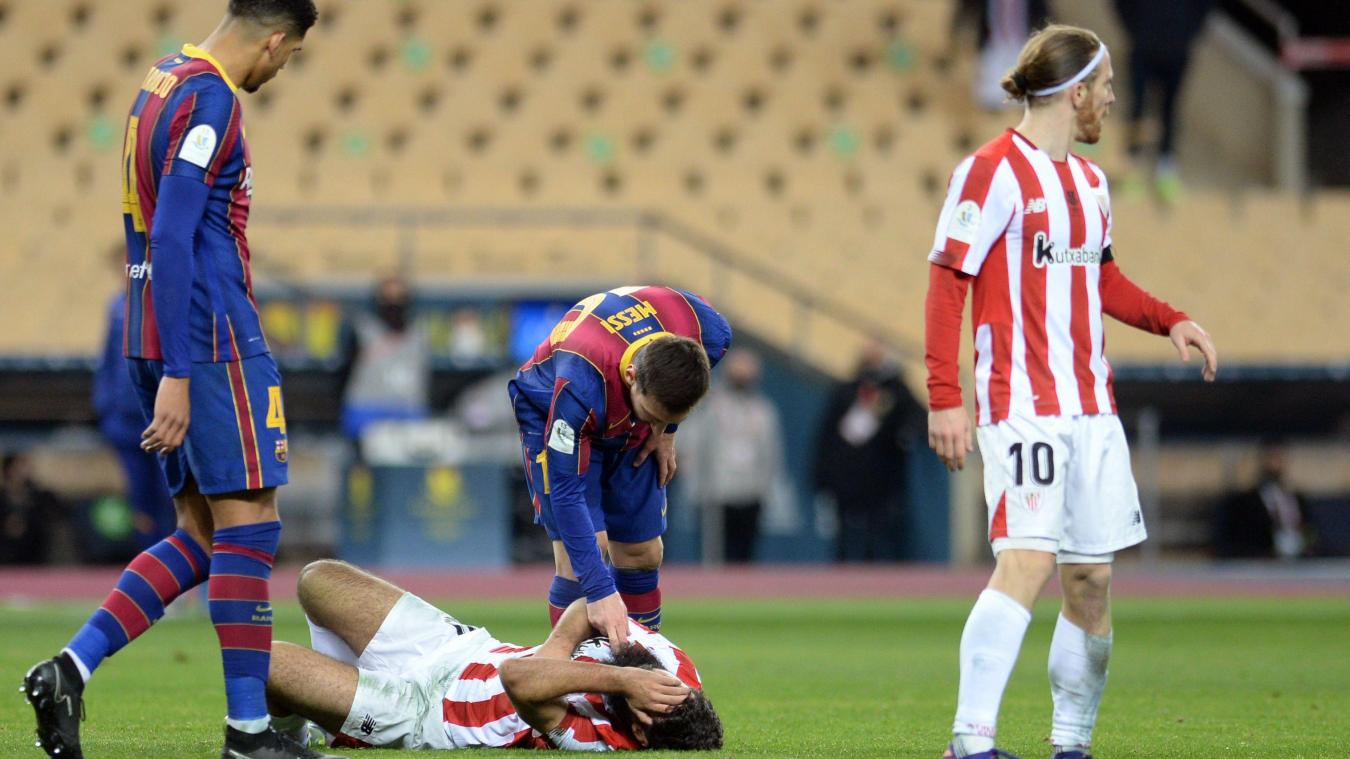 Officiel: Messi suspendu 2 matchs après avoir giflé le joueur de Bilbao