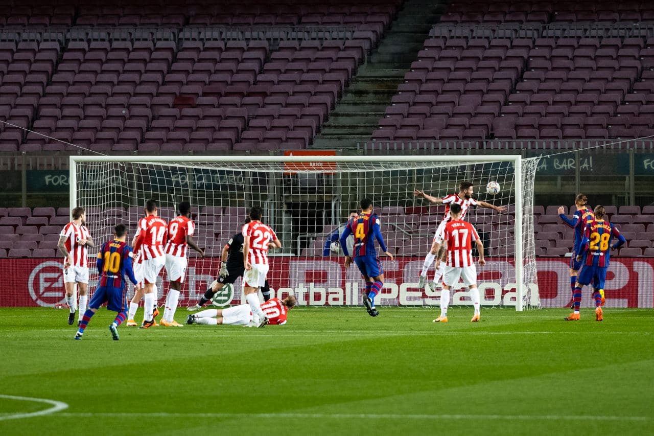 Messi marque le 55e coup franc de sa carrière contre l’Athletic (vidéo)