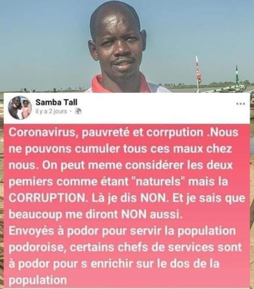 Podor : Arrestation du coordonnateur local du Forum civil après un post sur facebook