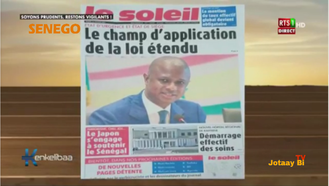 Revue de Presse Rts1 en français du Mardi 12 Janvier 2021 (Vidéo)