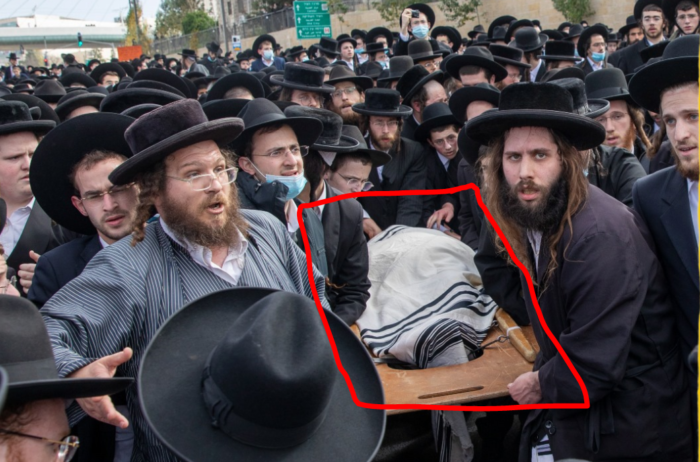 Jérusalem : Mobilisation de juifs faisant fi du Covid lors des funérailles d’un rabbin (Photos)