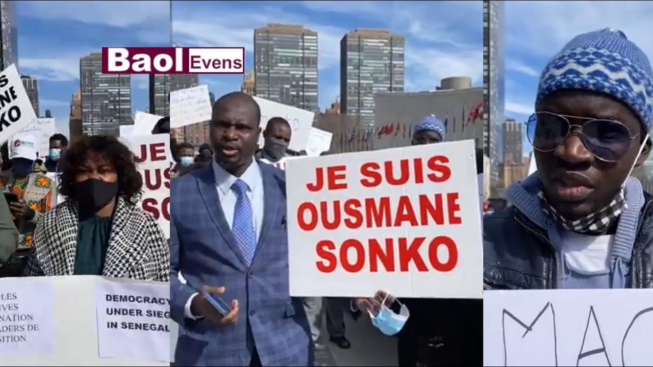 Affaire Sweet beauté – New York : Les Patriotes vilipendent Macky devant le siège de l’ONU…(vidéo)