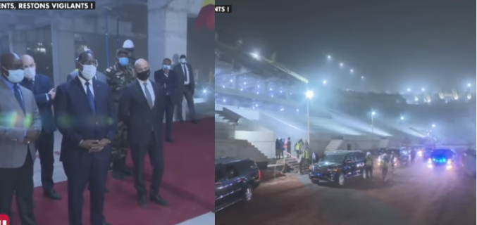 Travaux stade Olympique de Diamniadio :  Visite surprise de Macky…(vidéo)