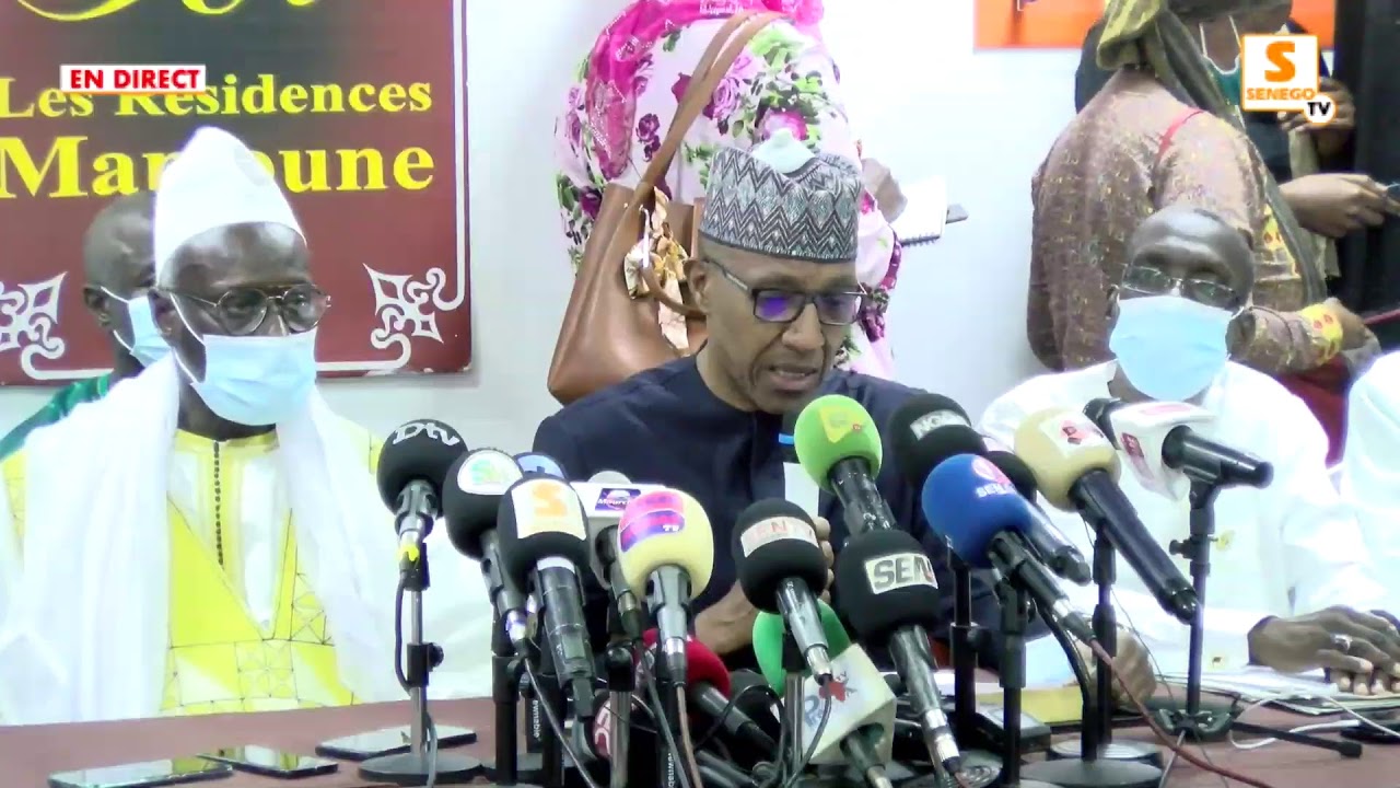 Revivez la conférence de presse de la délégation du Khalife des Mourides et du Frn (Senego-TV)