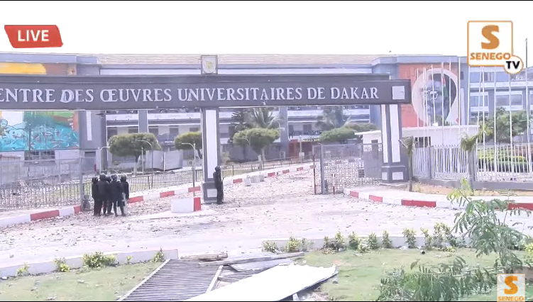Direct Ucad : Les étudiants pro-Ousmane Sonko, remettent ça (Senego-TV)