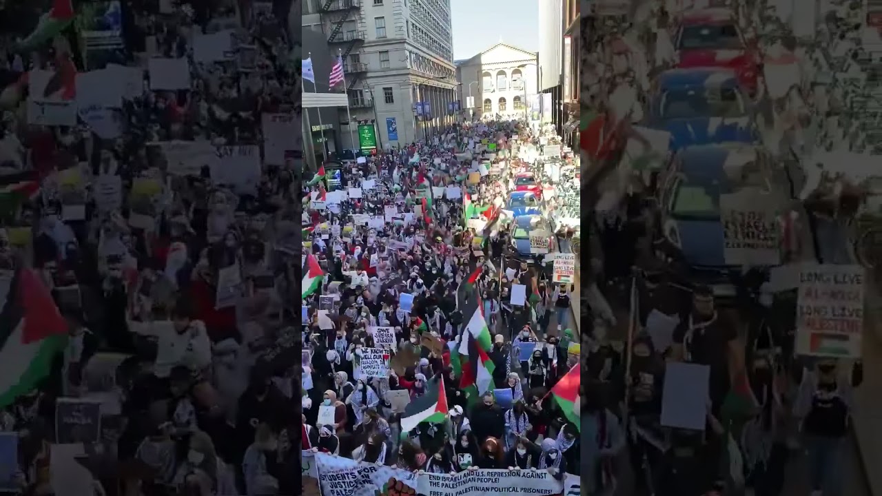 New York : Manifestation impressionnante pour la Palestine (vidéo)