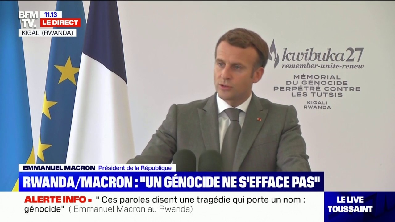 Emmanuel Macron au Rwanda : « Je viens reconnaître nos responsabilités » dans le génocide de 1994