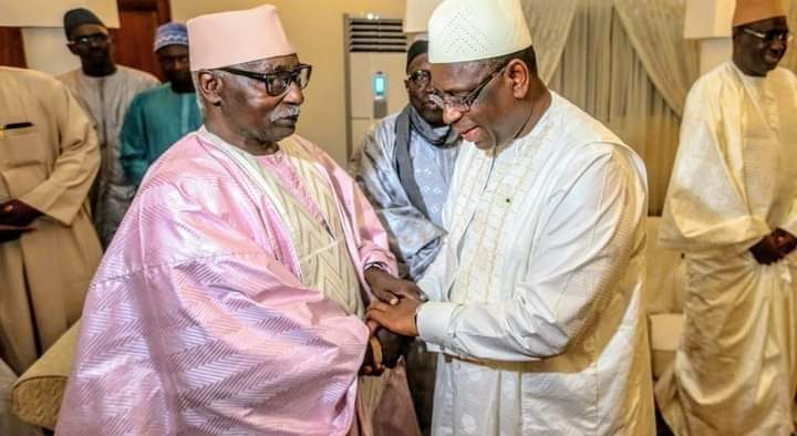 Macky Sall reçu par Serigne Babacar Sy Mansour, Khalife des Tidianes