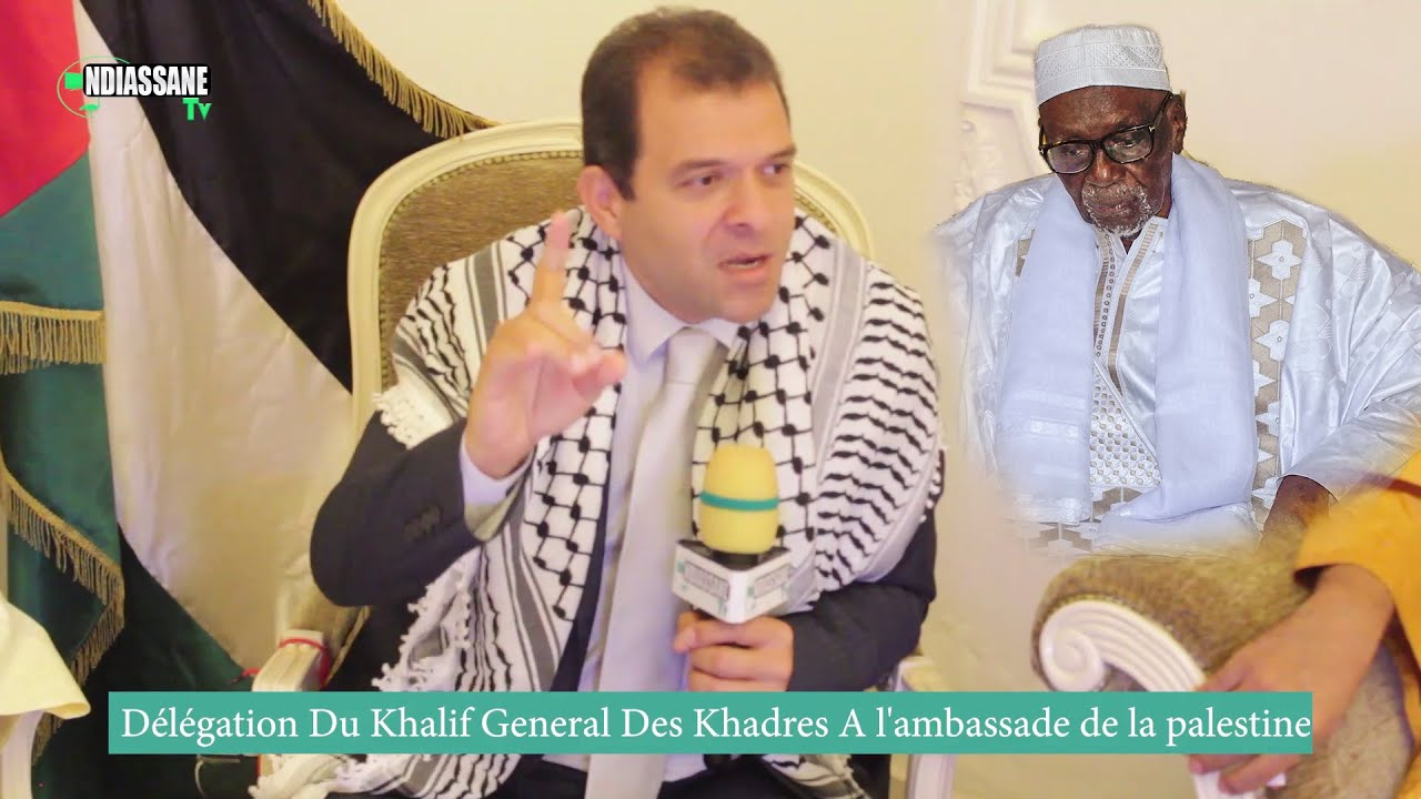 Délégation Du Khalife General Des Khadres à l’ambassade de Palestine…(vidéo)