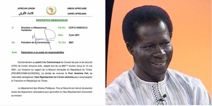 Tchad : Ibrahima Fall nommé Haut Représentant de l’UA pour accompagner la transition