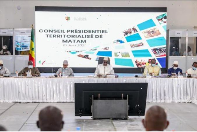 Matam : Macky Sall a présidé le Conseil présidentiel territorialisé de développement (Photos)