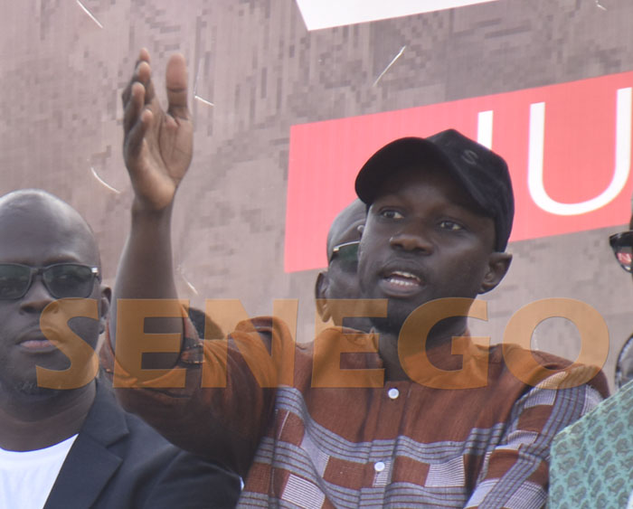 23 juin – Sonko aux Sénégalais: « Macky n’a pas plus de 150 nervis…vous êtes des millions… »
