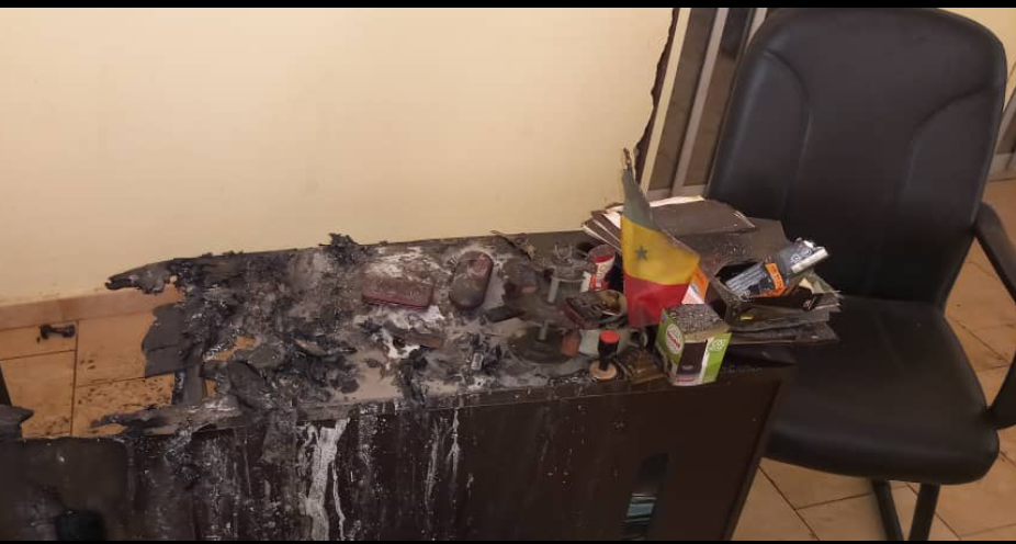 Sinthiou Malém : Incendie dans le bureau du maire, des archives partent en fumée