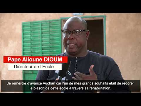 Keur Madiabel : l’école élémentaire Keur Madiabel 3, entièrement réhabilité par Auchan (Vidéo)