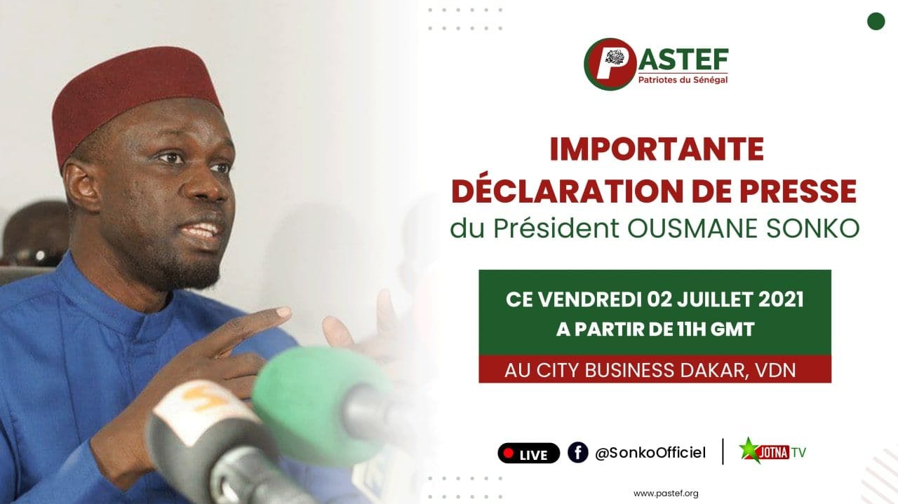Sonko face à la presse ce vendredi …