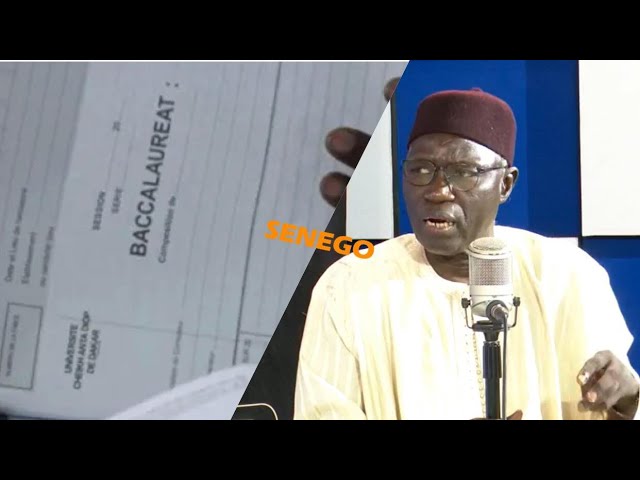 Pr Mbaye Thiam aux élèves : « La fraude au Bac est assimilable à la prostitution »