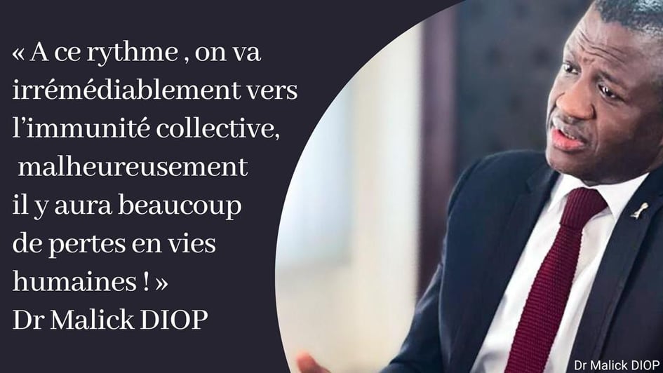3e vague Covid : « A ce rythme, on va irrémédiablement vers l&rsquo;immunité collective », Dr Malick Diop