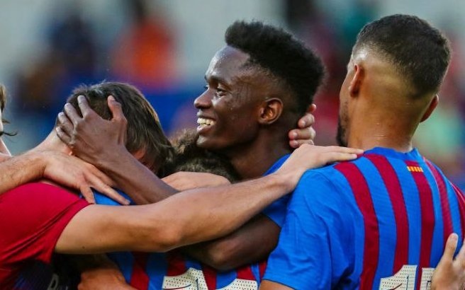 FC Barcelone: Moussa Ndiaye a joué ses premières minutes avec l’équipe première