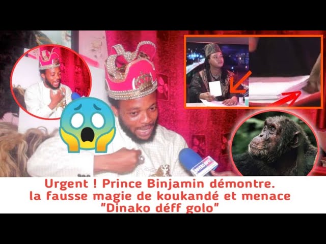 Voici comment Prince Benjamin démasque la fausse magie de Koukandé, et menace  » dinako def. » (vidéo)