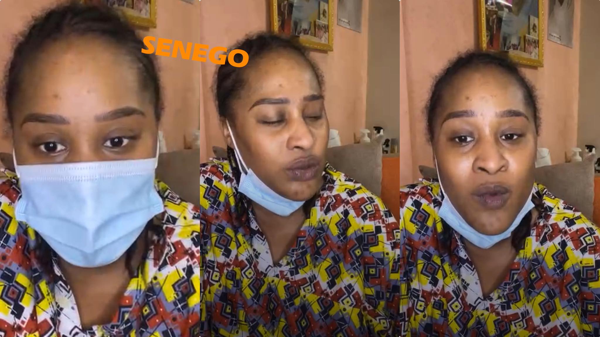 Positive au Covid-19 : Racky de la série  »Maitresse… » craque et fond en larmes (Vidéo)