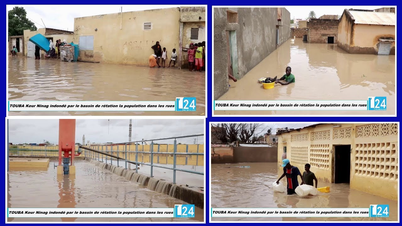 Touba : L’eau du Bassin inonde « Keur Niang », les riverains remontés (vidéo)