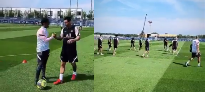 PSG: Leo Messi a vécu son 1er entraînement au Camp des Loges (vidéo)