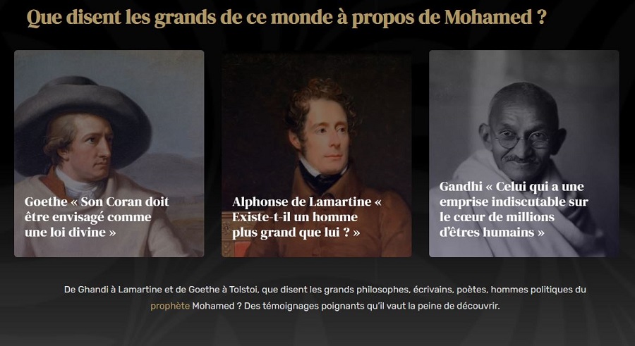 Coin d’histoire : Que disent les grands de ce monde à propos de Mohamed ?
