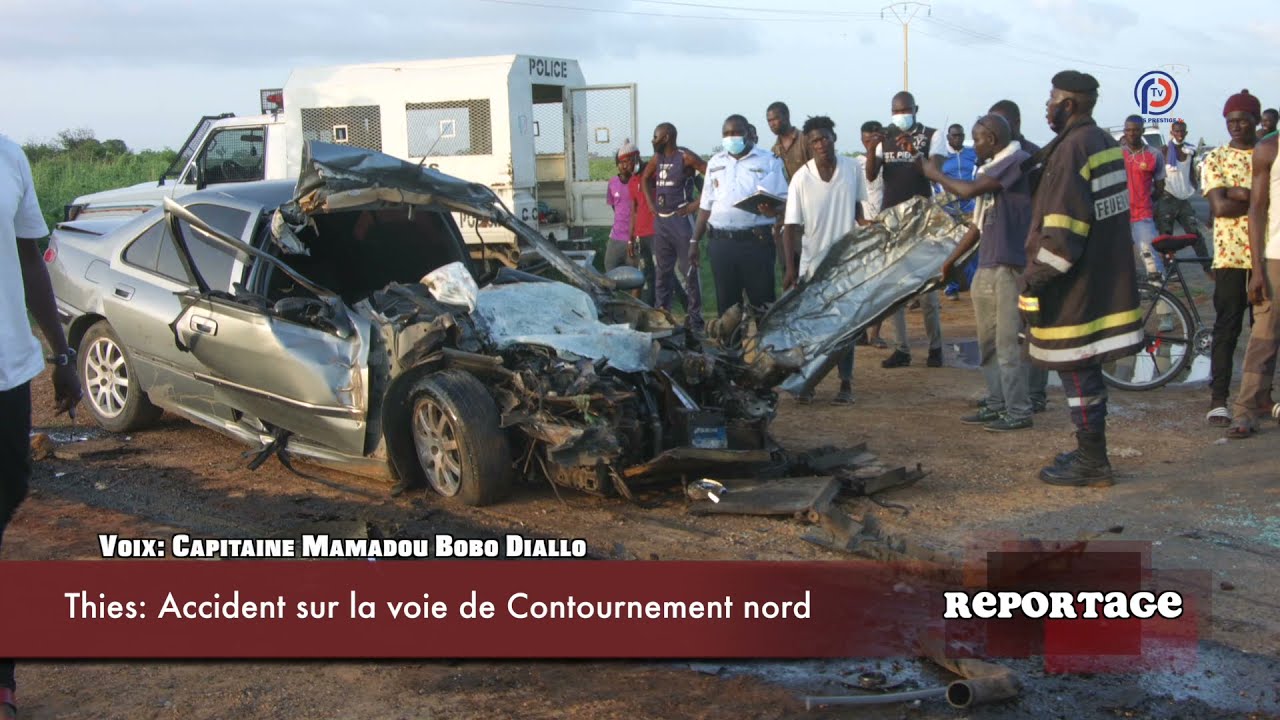 Accident à Thiès sur la voie de contournement : 2 morts,3 blessés graves – vidéo